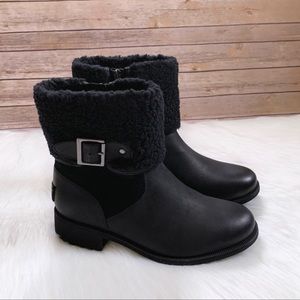 UGG Elings Black Waterpoof Boots Size 7.5 Women’s - New In Box